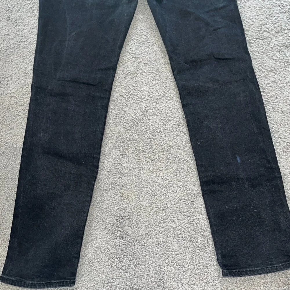 TRUE RELIGION RICKY FLAP - Relaxed Straight Black Denim Jeans - EUC - 28X31